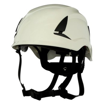 3M SecureFit X5000 X5001-ANSI Blanco Plástico Casco - Suspensión 6 puntos - Ajuste Trinquete - 076308-94299
