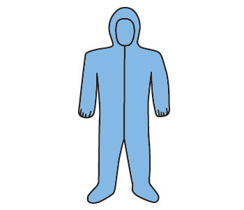 Imágen de West Chester 3109 Azul Mediano Poliéster/celulosa Desechable Overoles resistentes al calor (Imagen principal del producto)