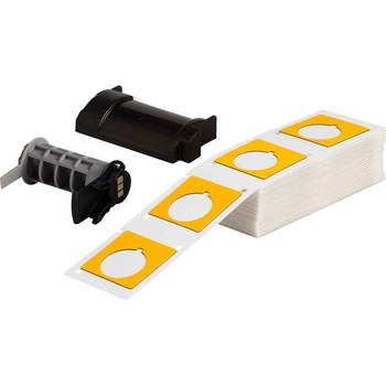 Imágen de Brady Amarillo Poliéster Transferencia térmica M6-169-593-YL Etiquetas para impresora con panel en relieve (Imagen principal del producto)