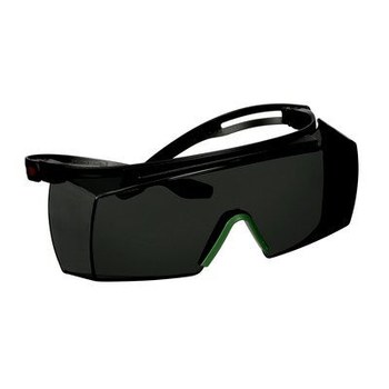 3M SecureFit 3700 SF3730AS-BLK Ajuste Alternativo Policarbonato Gafas de seguridad OTG (sobre el vidrio) lente Gris - 051131-27915