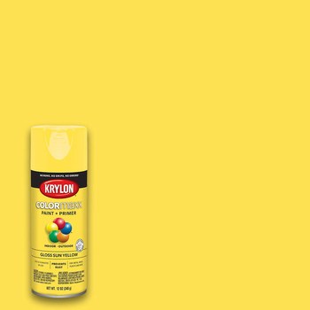 Krylon COLORmaxx Pintura en aerosol - Brillo Amarillo sol - 16 oz - 05541