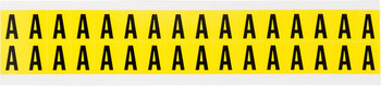 Imágen de Brady 34 Series Negro sobre amarillo Interior Paño de vinilo 34 Series Carta 3420-A Etiqueta en forma de letra (Imagen principal del producto)