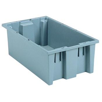 Imagen de Akro-mils 35180 0.5 ft³, 3.7 gal 45 lb Gris Polímero de grado industrial Contenedor apilable (Imagen principal del producto)