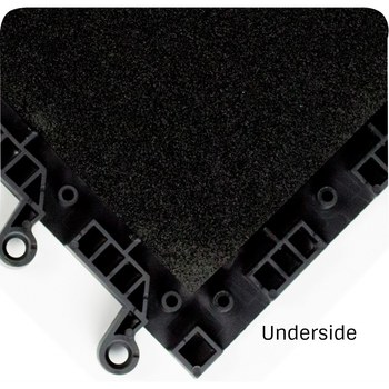 Wearwell Ergodeck Tapete antideslizante MAX 599.78x18x18CH-CS10 - 18 pulg. x 18 pulg. - Esponja de nitrilo - Carbón - 69843