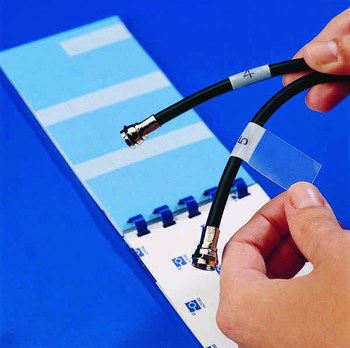 Imágen de Brady Negro sobre transparente/Blanco Autoextinguible, Autolaminados Vinilo Transferencia térmica M-34-427 Cartucho para impresora de transferencia térmica troquelado (Imagen principal del producto)