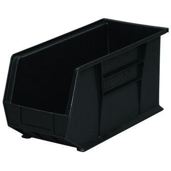 Imagen de Akro-mils Akrobin 60 lb Negro Polímero de grado industrial Colgado/Apilado Contenedor de almacenamiento (Imagen principal del producto)