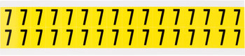 Imágen de Brady 34 Series Negro sobre amarillo Interior Paño de vinilo 34 Series Número 3420-7 Etiqueta de número (Imagen principal del producto)