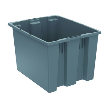 Imagen de Akro-mils 35195 1.7 ft³, 12.93 gal 85 lb Gris Polímero de grado industrial Contenedor apilable (Imagen principal del producto)