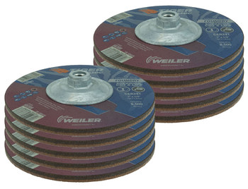 Weiler Tiger Ceramic Rueda de desbaste con centro hundido 68389 - 7 pulg. - Cerámico - 24 - T