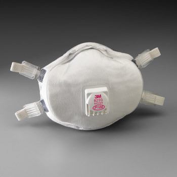 3M P100 Copa moldeada Respirador de partículas 49577 - tamaño Estándar - Blanco