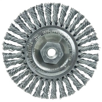 Weiler Roughneck Max 13128 Cepillo de rueda - Anudado - Circular trenzado Acero cerda