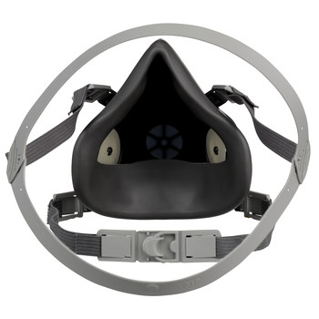 3M 6000 Series 6300 Gray Large Thermoplastic Elastomer Half Mask Facepiece Respirator