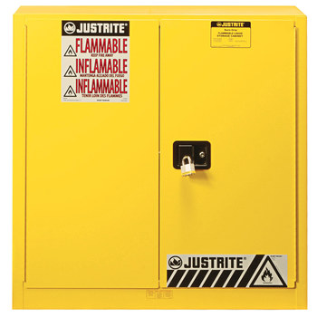 Imágen de Justrite Sure-Grip EX 40 gal Amarillo Gabinete de almacenamiento de material peligroso (Imagen principal del producto)