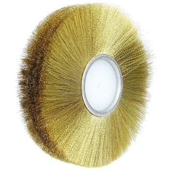 Weiler 22241 Cepillo de rueda - Rizado Latón cerda