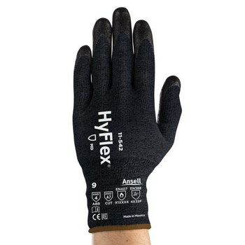 Ansell HyFlex 11-542 Negro 9 Guantes resistentes a cortes - ANSELL 11-542 SZ 9