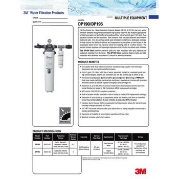 3M High Flow Series Sistema de cloraminas para múltiples equipos - 5624301 - 0.2 µ Calificación - 20960