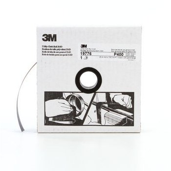 3M Rollo 19776 - 1 pulg. x 20 yd - Óxido de aluminio - P400 - Extrafino
