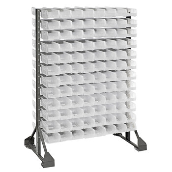 Imagen de Quantum Storage QRU-12D-220-192CL Capacidad de carga de 1500 lb Gris Acero al carbono Kit móvil para estantería de raíles (Imagen principal del producto)