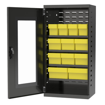 Imagen de Akro-mils ACQV4CAST Akrodrawers 350 lb Carbón gris Revestido en polvo, Con textura Acero 18 ga No apilable Minigabinete seguro (Imagen principal del producto)