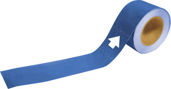 Imágen de Brady Pipe Markers-To-Go Blanco sobre azul Plástico 73946 Marcador de tubería autoadhesivo (Imagen principal del producto)