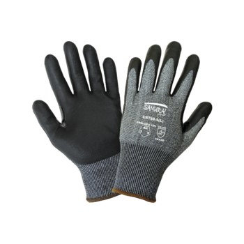 Global Glove Samurai Glove Tuffalene CR788 Sal y pimienta Mediano HDPE Guantes resistentes a cortes - cr788 md