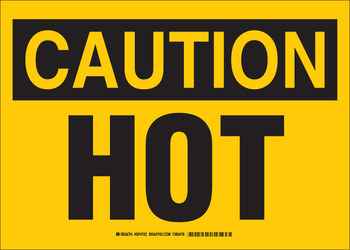 Imágen de Brady Prinzing B-401 Poliesterino de alto impacto Rectángulo Amarillo Inglés Cartel de seguridad del equipo SP472C (Imagen principal del producto)