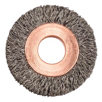 Weiler 15732 Cepillo de rueda - Rizado Acero cerda