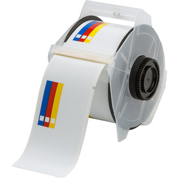 Imágen de Brady Azul/Rojo/Amarillo sobre blanco Rectángulo Laminado Vinilo 115767 Etiqueta de derecho a saber (Imagen principal del producto)