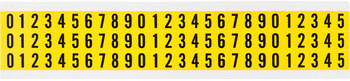 Imágen de Brady Serie 34 Negro sobre amarillo Interior Paño de vinilo Serie 34 34110 Kit de etiquetas de números (Imagen principal del producto)