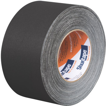 Shurtape P 628 Negro Cinta gaffer - 72 mm Anchura x 50 m Longitud - 10.75 mil Espesor - shurtape 181204