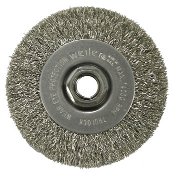 Weiler 13081 Cepillo de rueda - Rizado Acero cerda