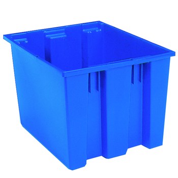Imagen de Akro-mils 35195 1.7 ft³, 12.93 gal 85 lb Azul Polímero de grado industrial Contenedor apilable (Imagen principal del producto)