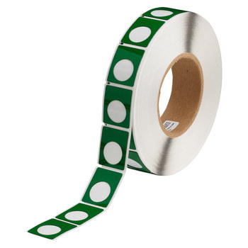 Imágen de Brady Verde Poliéster Transferencia térmica THTEP167U-593-.5GN Rollo de etiquetas para impresora de transferencia térmica troquelado (Imagen principal del producto)