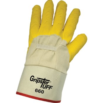 Global Glove Gripster Tuff Natural Universal Lienzo de algodón de cinco piezas Lienzo de algodón de cinco piezas Guantes de trabajo - acabado Áspero - 816679-01692