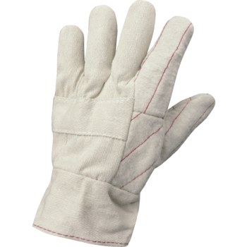 Global Glove Heat Handler CIA317inT Blanco Universal Algodón Guantes de trabajo - Pulgar tipo ala - c26wbt mens