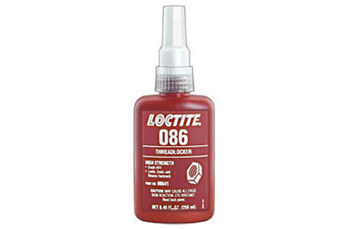 Loctite 086 Rojo Fijador de rosca 8641, IDH:214166 - Alto Fuerza - 250 ml Botella - 08641