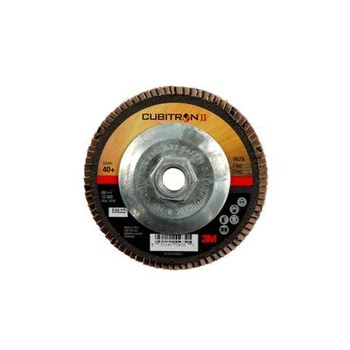 3M Cubitron II Tipo 27 - Óxido de aluminio cerámico - 4 1/2 pulg. - 40+ - Grueso - 55632
