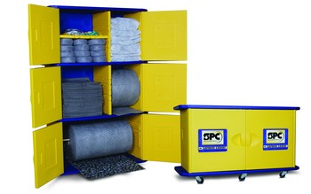 Imágen de Brady Azul/Amarillo Gabinete de almacenamiento para absorbentes (Imagen principal del producto)