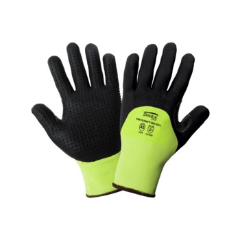 Global Glove Samurai Glove Tuffalene CR18NFT-RD Amarillo/verde Grande HDPE Guantes resistentes a cortes - cr183nft-rd lg