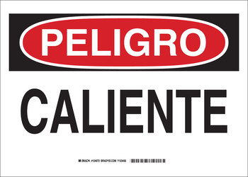Imágen de Brady B-120 Poliéster reforzado con fibra de vidrio Rectángulo Blanco Español Cartel de seguridad del equipo 39780 (Imagen principal del producto)