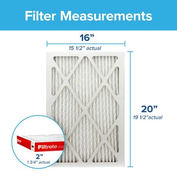 3M Filtrete Defensa contra los alérgenos 16 pulg. x 20 pulg. x 2 pulg. NADP00-2IN-4 MERV 11, 1000 MPR Filtro de aire - 65456