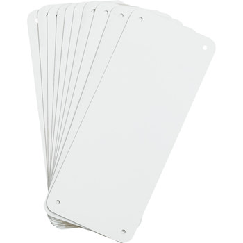 Imágen de Brady B-401 Plástico Rectángulo Blanco Panel para señalamientos 146074 (Imagen principal del producto)