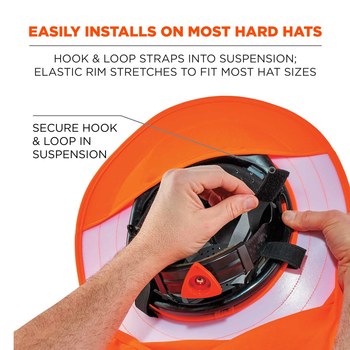 Ergodyne Chill-Its 6660 Casco 12641 - Poliéster - Naranja