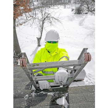 Bullhead Safety Amarillo/verde de alta visibilidad Polar Polaina térmica de alta visibilidad - Altura 10.25 pulg. - 810033-29368