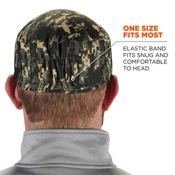 Ergodyne Chill-Its 6630 Verde Hi Cool/Felpa Casquete - 720476-12507