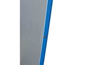Justrite ChemCor Gabinete de almacenamiento de material peligroso Piggyback 86132821 - 12 gal - Azul real - 16492
