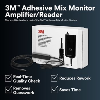 3M Monitor de mezcla Amplificador/lector de mezclas - Para uso con Monitor de mezcla de adhesivos 3M, sensor del monitor de mezcla de adhesivos, unidad de procesamiento del monitor de mezcla de adhesivos - 76226