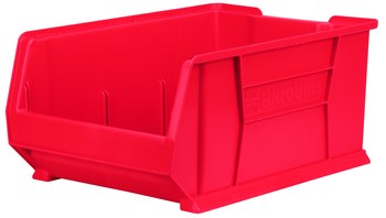 Imagen de Akro-mils Akrobin 300 lb Rojo Polímero de grado industrial Apilado Contenedor de almacenamiento (Imagen principal del producto)