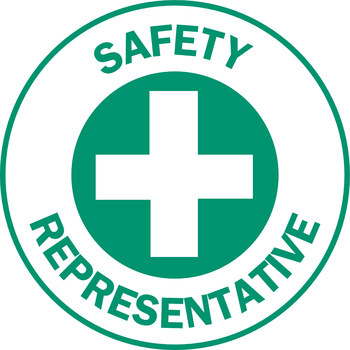 Imágen de Brady Verde sobre blanco Etiqueta de casco (Imagen principal del producto)