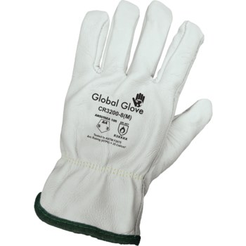 Global Glove Aralene CR3200 Blanco 2XG Aralene/cuero Grano Cuero vacuno Guantes resistentes a cortes - cr3200 2xl